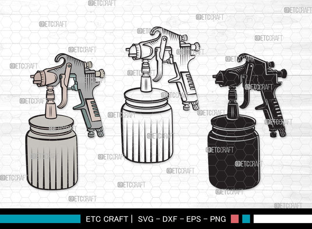 Spray Gun SVG | Paint Spray Gun Svg | Painting Svg | Paint Svg | Spray Gun Clipart SVG ETC Craft 