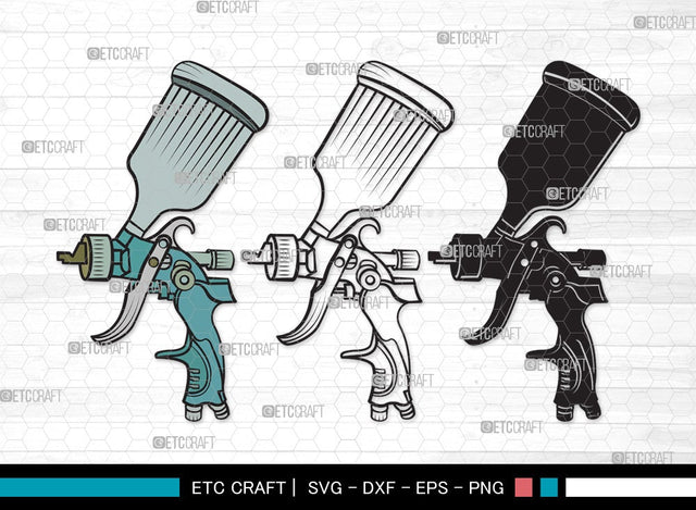 Spray Gun SVG | Paint Spray Gun Svg | Painting Svg | Paint Svg | Spray Gun Clipart SVG ETC Craft 