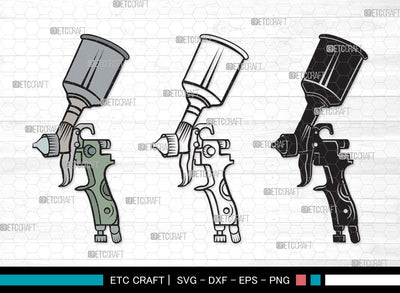 Spray Gun SVG | Paint Spray Gun Svg | Painting Svg | Paint Svg | Spray Gun Clipart SVG ETC Craft 
