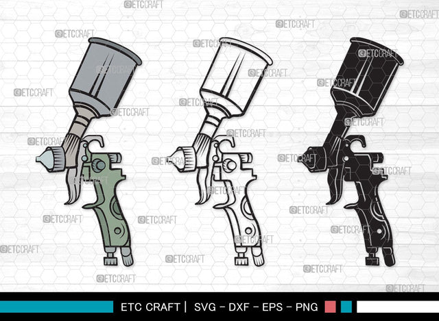 Spray Gun SVG | Paint Spray Gun Svg | Painting Svg | Paint Svg | Spray Gun Clipart SVG ETC Craft 