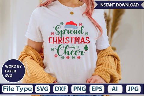 SPREAD CHRISTMAS CHEER SVG Cut File SVG DesignPlante 503 