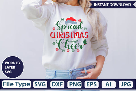 SPREAD CHRISTMAS CHEER SVG Cut File SVG DesignPlante 503 