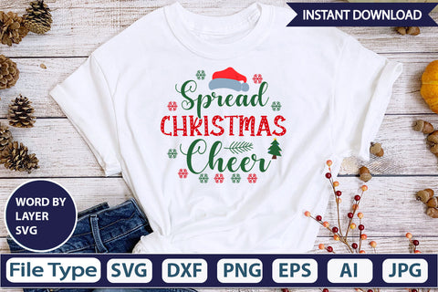 SPREAD CHRISTMAS CHEER SVG Cut File SVG DesignPlante 503 