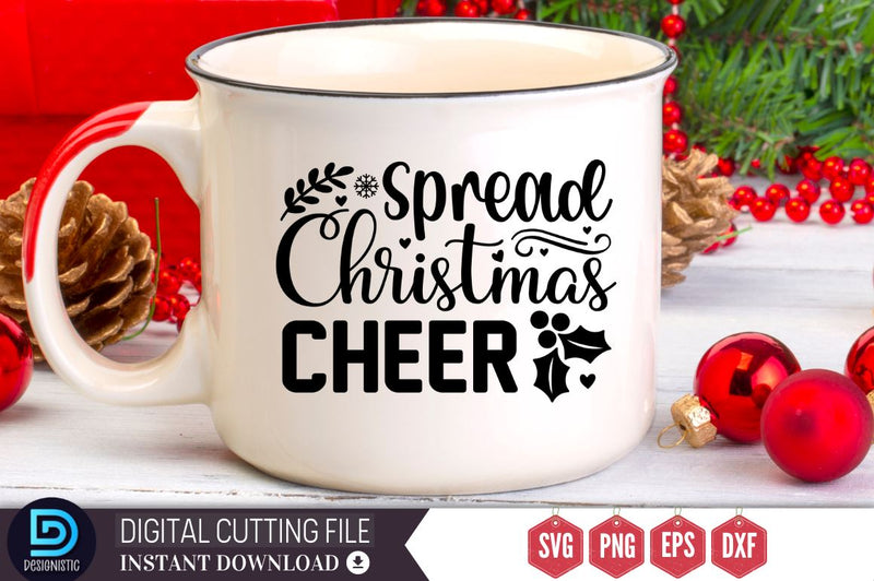 Spread Christmas Cheer Svg Spread Christmas Cheer So Fontsy