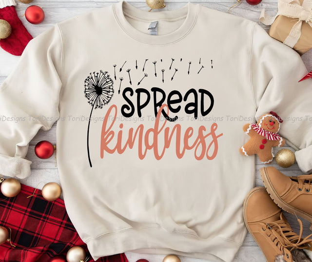 Spread Kindness Like Wildflowers Png, Retro Wild Flowers Png, Inspiration Sublimation, Kindness Positive Quotes Png, Self Love Png Sublimation ToriDesigns 