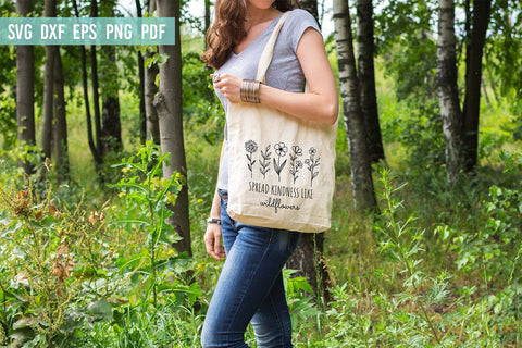 Spread kindness like wildflowers | Wildflower SVG | Flowers SVG Irina Ostapenko 