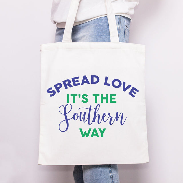 Spread Love It's The Southern Way Hand Lettered SVG Cut File SVG Cursive by Camille 