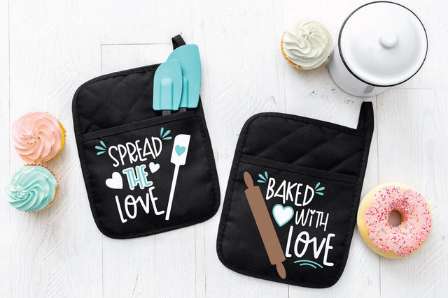 Spread the Love SVG | Baked with Love SVG | Pot Holder SVG So Fontsy Design Shop 