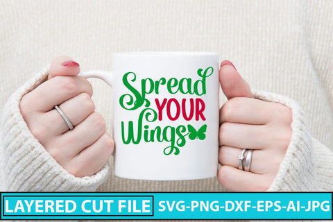 Spread Your Wings SVG Cut File SVG Syaman 