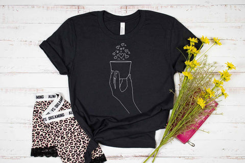 Spreading Heart from Hand Pot SVG SVG SmmrDesign 