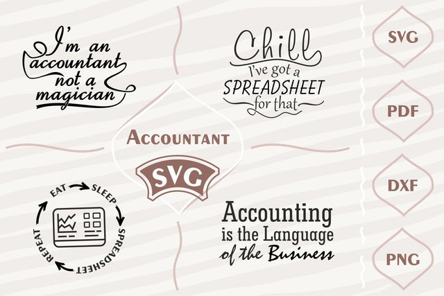 Spreadsheets and accountants SVG bundle SVG Digital Mojito 