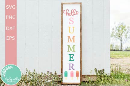 Spring and Summer Mini Porch Sign Bundle-Vertical Sign SVG Bundle SVG Linden Valley Designs 