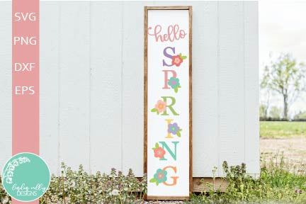 Spring and Summer Mini Porch Sign Bundle-Vertical Sign SVG Bundle SVG Linden Valley Designs 