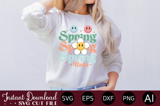 Spring Babe sublimation design Sublimation designmaster24 