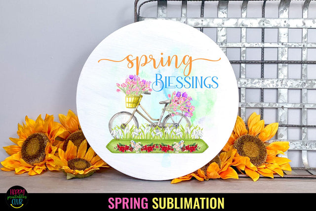 Spring Blessings I Spring Sublimation I Spring Quotes PNG Sublimation Happy Printables Club 