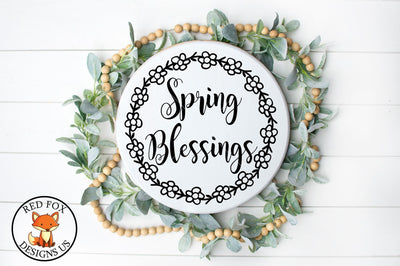 Spring Blessings SVG | Easter SVG | Spring SVG PNG DXF SVG RedFoxDesignsUS 