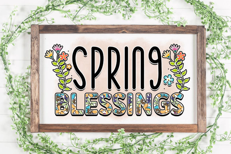 Spring blessings SVG - So Fontsy