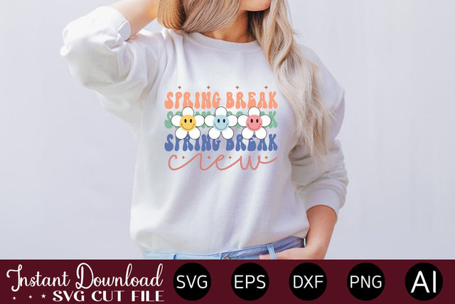 Spring Break Crew sublimation design Sublimation designmaster24 