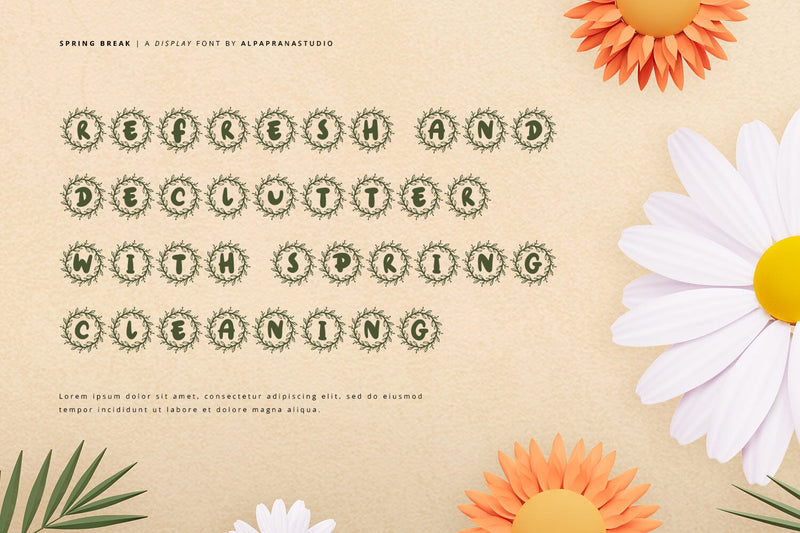 Spring Break - Decorative Display Font - So Fontsy