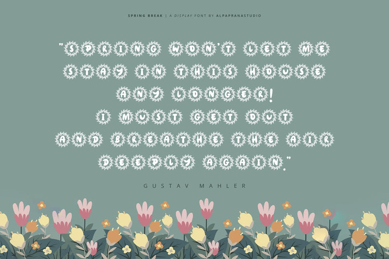 Spring Break - Decorative Display Font - So Fontsy