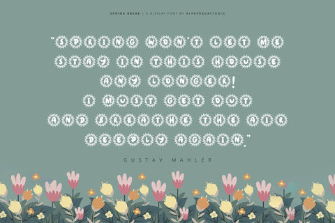 Spring Break - Decorative Display Font Font Alpaprana Studio 