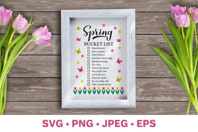 Spring bucket list. Seasonal planner. Funny things to do SVG LaBelezoka 