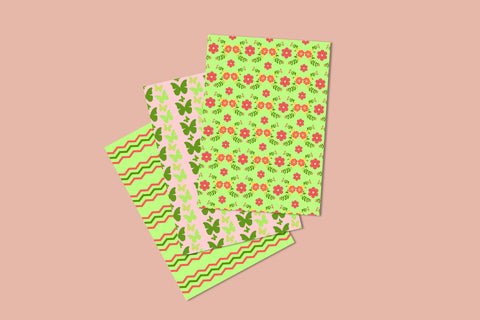 Spring Bundle Seamless Digital Paper & Vectors JPG SVG DXF EPS SVG TheCrafterDepot 