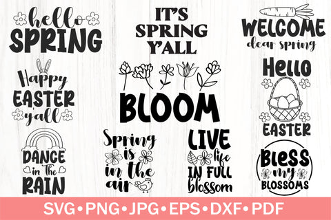 Spring Bundle SVG | Easter Bundle SVG | Bloom Bundle SVG SVG SeventhHeavenStudios 