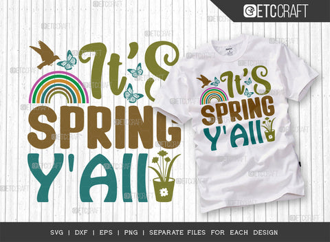 Spring Bundle Vol-14 | Hop Into Spring Svg | Its Spring Y'all Svg | It's Spring Time Svg | Oh Sweet Spring Svg | Spring Quote Design SVG ETC Craft 