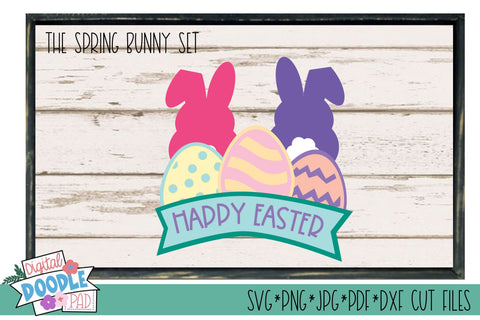 Spring Bunny SVG Cut Files SVG Digital Doodle Pad 