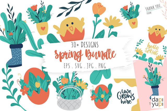 Spring Collections Graphics SVG Bundle SVG dapiyupi store 