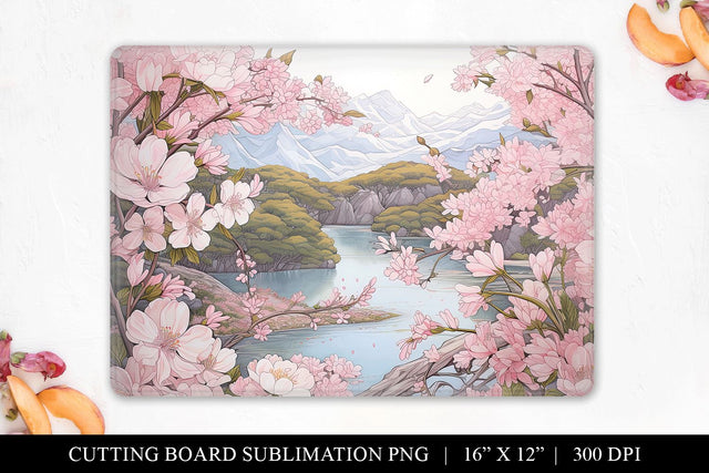 Spring Cutting Board Sublimation File Sublimation BijouBay 