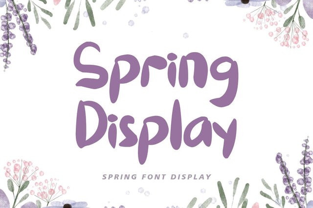Spring Display Font Prasetya Letter 