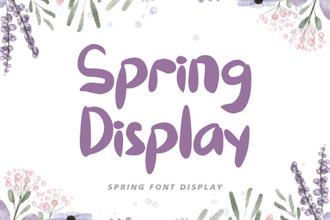 Spring Display Font Prasetya Letter 