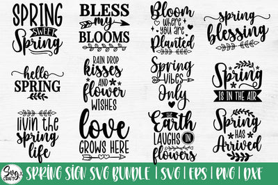 Spring Door Sign SVG Bundle I Spring Sign SVG Bundle 12 design SVG Svgcraft 