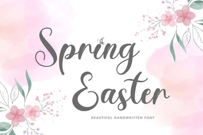 Spring Easter Font Prasetya Letter 