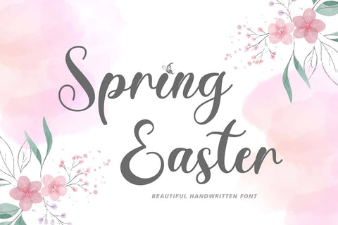 Spring Easter Font Prasetya Letter 