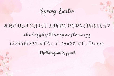 Spring Easter Font Prasetya Letter 