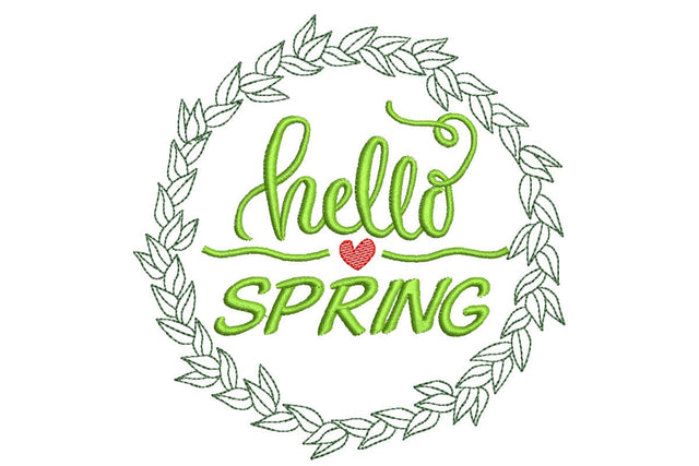 Spring Embroidery Design, Spring Wreath Embroidery Designs Embroidery/Applique DESIGNS NextEmbroidery 