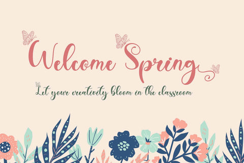 Spring Everyday Font Prasetya Letter 