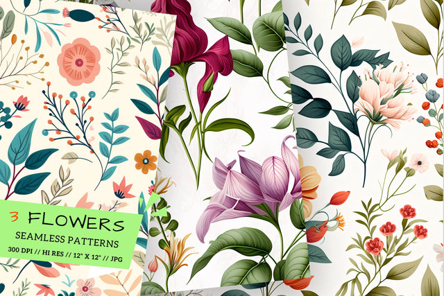 Spring Floral Background, spring floral background Digital Pattern FloridPrintables 