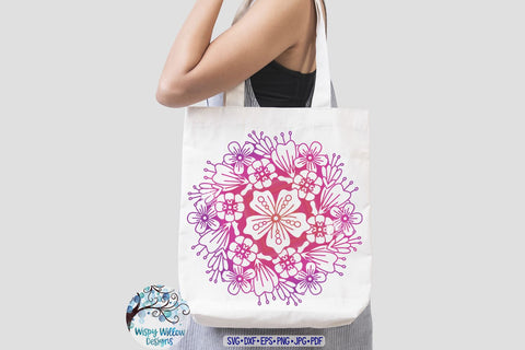 Spring Floral Mandala SVG Bundle SVG Wispy Willow Designs 