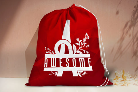 Spring Floral Split Monogram A-Z Bundle - Svg eps ai png pdf SVG zafrans studio 