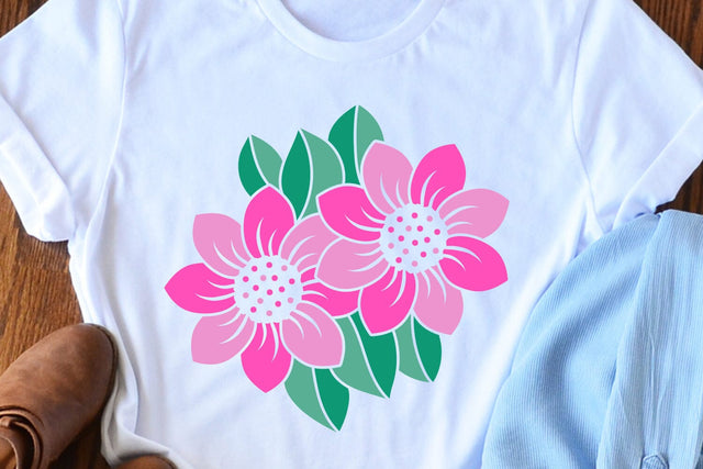 Spring Flower Illustration | Floral SVG Cut File SVG zoellartz 