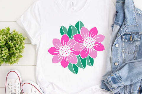 Spring Flower Illustration | Floral SVG Cut File SVG zoellartz 