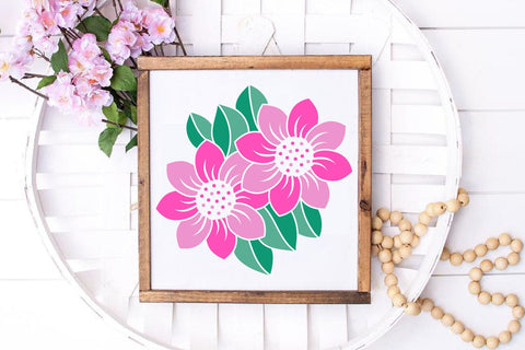 Spring Flower Illustration | Floral SVG Cut File SVG zoellartz 