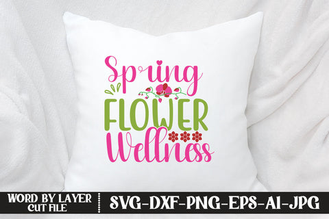 Spring Flower Wellness SVG CUT FILE SVG MStudio 