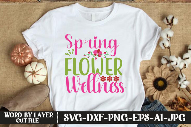Spring Flower Wellness SVG CUT FILE SVG MStudio 