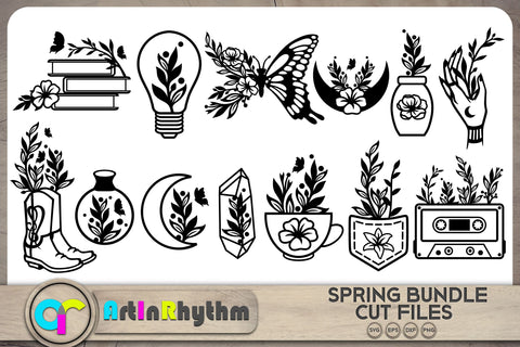 Spring flowers SVG bundle SVG Artinrhythm shop 