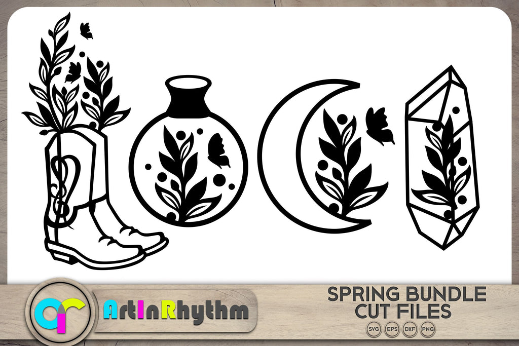 Spring flowers SVG bundle - So Fontsy